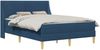 vidaXL Bettgestell mit Matratze mit Kopfteil Polyester 3414743 Bild 2