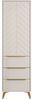 Mirjan24 'Xylix' Kleiderschrank mit 3 Schubladen, Laminatplatte sandbeige, 180 x 40 x 54 cm Bild 4