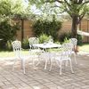 vidaXL Gartentisch Set 5 pcs Weiß Gussaluminium 3334762 Bild 4