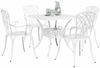 vidaXL Gartentisch Set 5 pcs Weiß Gussaluminium 3334762 Bild 3
