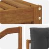 vidaXL Outdoor-Sofagarnitur mit Kissen 5 pcs Natur und Anthrazit 3373317 Bild 5