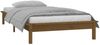 vidaXL Massivholzbett mit LEDs Honigbraun 90x190 cm 820639 Bild 5