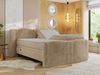 Elektrisch Boxspringbett Multipocket-Matratzen, elektrisch verstellbar, Polsterbett mit Bettkästen - FORTINA - 140 x 200 cm - Beige Plüsch - H4 Bild 4