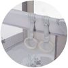 Chioplino Laufstall Pop-up Reisebett faltbar, Matratze Tragetasche Seiteneingang braun Bild 4