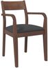 vidaXL Esszimmerstühle mit Kissen 2 Stk. Braun Massivholz Gummibaum 4102508 Bild 4
