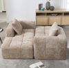 Modernes Sektionssofa, Chenille, khaki, 2-tlg, 250x158x60 cm Bild 2