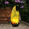 2x LED Solarleuchte, Wetterfest, schwarz, gold, Akku, H 26,5cm Bild 4