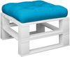 vidaXL Palettenkissen Hellblau 58x58x10 cm Stoff 360904 Bild 3