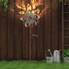 2x LED Solarleuchte, Windrad, Metall Bruchglas Bild 3