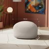 Sitzhocker SUMIR - Stoff Creme 52x48x32 cm | Hocker Schlafzimmer Polsterhocker Wohnzimmer Sitzbank Esszimmer Bild 3