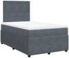 vidaXL Boxspringbett mit Matratze Dunkelgrau 120x190 cm Samt 3294581 Bild 3