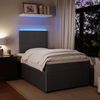 vidaXL Boxspringbett mit Matratze Dunkelgrau 120x190 cm Samt 3294581 Bild 5