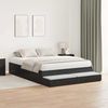 vidaXL Aufbewahrungsbettgestell Schwarz Eichen-Optik 160 cm 3335654 Bild 5