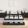 vidaXL Aufbewahrungsbettgestell Schwarz Eichen-Optik 160 cm 3335654 Bild 4