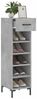 vidaXL Schuhschrank Betongrau 30x35x105 cm Holzwerkstoff 829680 Bild 4