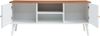 Fernsehschrank Reyljand mit 2 Türen 120x35x50 cm Weiß/Teakoptik [en. casa] Bild 5