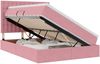 vidaXL Aufbewahrungsbett mit Matratze Rosa 140 x 200 cm Samt 3372158 Bild 2