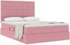 vidaXL Aufbewahrungsbett mit Matratze Rosa 140 x 200 cm Samt 3372158 Bild 3