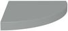 vidaXL Eck-Schweberegal Grau 35x35x3,8 cm MDF 323922 Bild 2