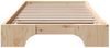 vidaXL Bettrahmen Natur 100 x 200 cm Massives Kiefernholz 872875 Bild 5