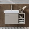 Roomart LYCIA-82 Badmöbel Set– 2-teiliges Badezimmermöbel Set - Waschbecken mit Unterschrank - H 9.5 x B 38.6 x T 50 cm • Beige Bild 2