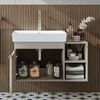 Roomart LYCIA-82 Badmöbel Set– 2-teiliges Badezimmermöbel Set - Waschbecken mit Unterschrank - H 9.5 x B 38.6 x T 50 cm • Beige Bild 3