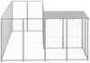 vidaXL Hundezwinger Silbern 4,84 m² Stahl 3082218 Bild 3