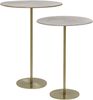 MIRRORS AND MORE 'Solon' Beistelltisch 2er Set Metall, gold, Ø38,5x53 cm, Ø36x50,5 cm Bild 3