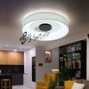 LED Deckenleuchte, Dimmbar, Lautsprecher, Textil, D 46,8 cm Bild 4