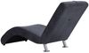 vidaXL Chaiselongue mit Kissen Grau Wildleder-Optik [281283] Bild 5