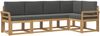 vidaXL Outdoor-Sofagarnitur mit Kissen 5 pcs Weiß und Anthrazit 3387631 Bild 2