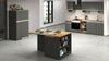 Dmora Kücheninsel Abern, Mehrzweckschrank, Küchenzeile Schrank, Zusätzlicher Tisch, 100 % Made in Italy, 160 x 90 x 90 cm, Anthrazit und Eiche Bild 4