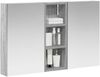 vidaXL Badezimmerschrank-Set 3 pcs 80 x 10,5 x 50 cm Holzwerkstoff 3403653 Bild 3