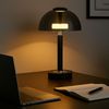 LED Tischleuchte, Touchdimmer, Rauchglas, schwarz, H 31,5 cm Bild 4