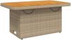 vidaXL 4-tlg. Garten-Essgruppe mit Kissen Beige Poly Rattan 3277372 Bild 5