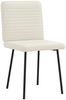 vidaXL Esszimmerstühle 2 Stk. Creme Samt 4101142 Bild 3