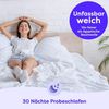 Wolkenfeld Bettwäsche Mikrofaser 4 tlg - Allergiker Bettwäsche einfarbig - unfassbar weich, Mikrofaser, 4 teilig, 135x200 cm, 155x200 & 155x220 I inkl. 2x Kissenbezüge 80x80 I Uni Bild 2