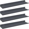 vidaXL Schwebendes Regal 4 pcs Anthrazit 40 x 8,5 x 2,5 cm Stahl 8003953 Bild 2