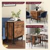 Esstisch-Set Klapptisch H 74 x T 80 x B 130 cm, ausziehbar mit Ablage und Rollen Bild 2