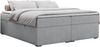 Boxspringbett - Doppelbett mit Multipocket-Matratze - BESS -160x200 - Hellgrau Stoff - H3 Bild 3
