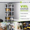 Juskys Eckregal Lageregal Corner Basic 180 x 70 x 40-70 cm | 875 kg | 5 Böden | Metall verzinkt | Schwerlastregal Steckregal Kellerregal Bild 3