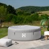 HOME DELUXE Outdoor-Whirlpool 'Splash', Ø 208 cm, für 6 Personen, inkl. Kissen, Getränkehalter & Sonnendach, grau Bild 2