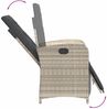 vidaXL 7-tlg. Garten-Essgruppe mit Kissen Hellgrau Poly Rattan 3212609 Bild 5