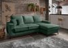 Polsterecke >Rube< Schlaffunktion, Stauraum, Cord moosgrün - 240x92x150cm (BxHxT) Bild 2