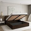 Masseno Polsterbett RENIVE 180x200 cm braun (mit Bettkasten und Lattenrost) Bild 4
