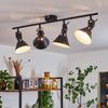 hofstein Deckenleuchte »Pratomagno« Deckenlampe, Metall, Schwarz/Weiß, verstellbare Strahler, ohne Leuchtmittel, Leuchte im Retro/Vintage-Design mit Lichteffekt, 4xE14 Bild 3