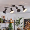 hofstein Deckenleuchte »Pratomagno« Deckenlampe, Metall, Schwarz/Weiß, verstellbare Strahler, ohne Leuchtmittel, Leuchte im Retro/Vintage-Design mit Lichteffekt, 4xE14 Bild 4