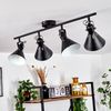hofstein Deckenleuchte »Pratomagno« Deckenlampe, Metall, Schwarz/Weiß, verstellbare Strahler, ohne Leuchtmittel, Leuchte im Retro/Vintage-Design mit Lichteffekt, 4xE14 Bild 5