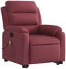 vidaXL Massagesessel mit Aufstehhilfe Weinrot Stoff 3204995 Bild 4