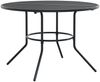 vidaXL Gartenstuhl-Set 7-tlg. Verstellbar Pulverbeschichteter Stahl 3283763 Bild 3